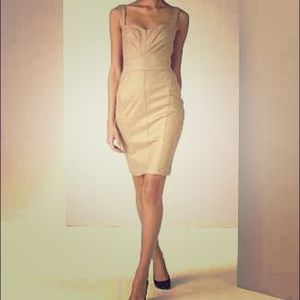 DVF “JIWON” Golden Cocktail Dress Sz 4 BNWT